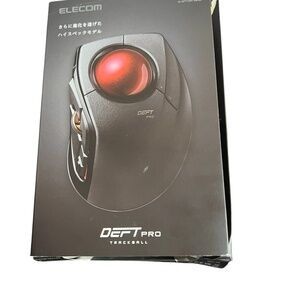 The Deft Pro Trackball Mouse By ELECOM Versatile Ergonomic Mouse Design Preowned